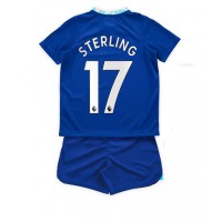 Dres Chelsea Raheem Sterling #17 Domaci za djecu 2022-23 Kratak Rukav (+ kratke hlače)